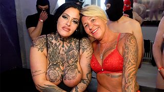 Watch ASHLEY AND JENNY - BAREBACK GangBang with German Cum Sluts Film