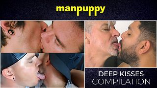 Watch ManPuppy: Filthy Guys Passionately Making Out With intense French Kisses Film